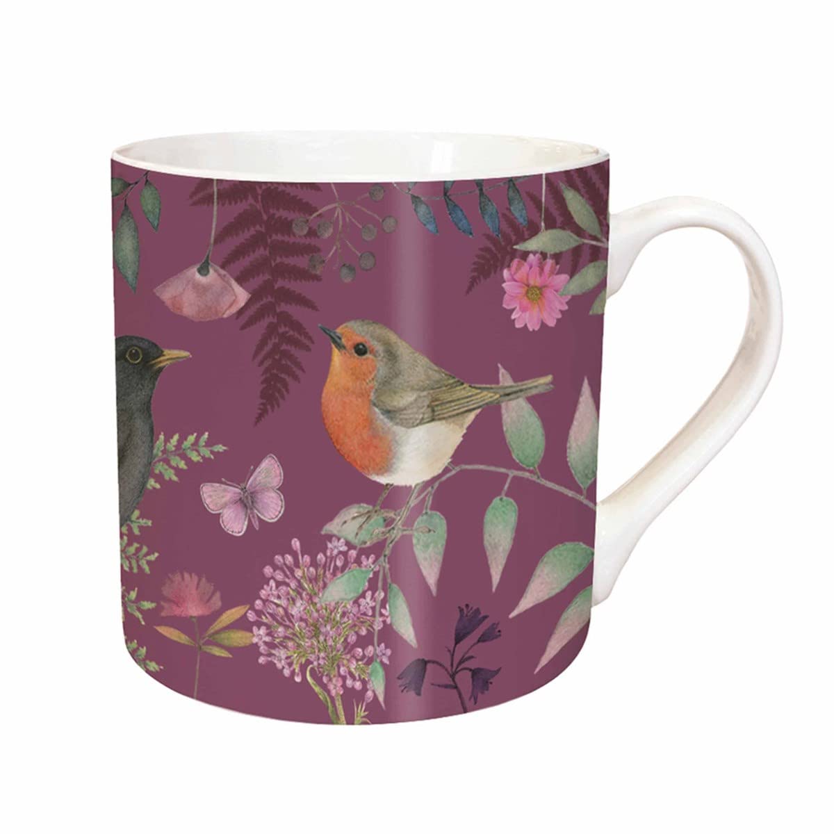 Otter House Mixed Otterhouse Gift Tarka Mug - Vintage Garden - Robin (76349)