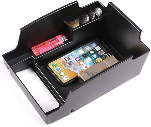 Miniatura 3 de CHEYA Reposabrazos Caja de almacenamiento secundario Guante Palet Bandeja de consola central para Lander Rover Range Rover Sport 2014 2015 2016