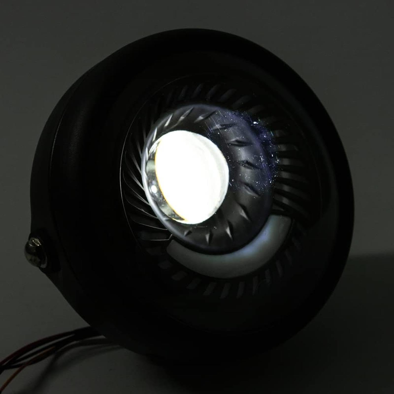 reflektor motocyklowy 6,5-calowa uniwersalna lampa LED DRL z białym światłem do motocykla, światła mijania i drogowe do Cafe Racer i Dla Cruiser