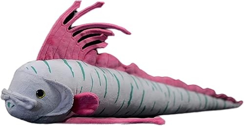 lilizzhoumax Oarfish - Animal de peluche realista, animal abisal de simulación, peluche súper suave, juguetes para niños, juguete de figura,