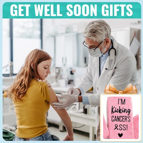 HAPPYPOP Cancer Awareness Socks Women Men - Breast Cancer Care Gifts for Survivor, Chemo Gift3