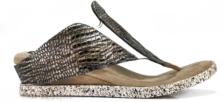 Modzori Grazia Women's Low Wedge Reversible Sandal - Image 5