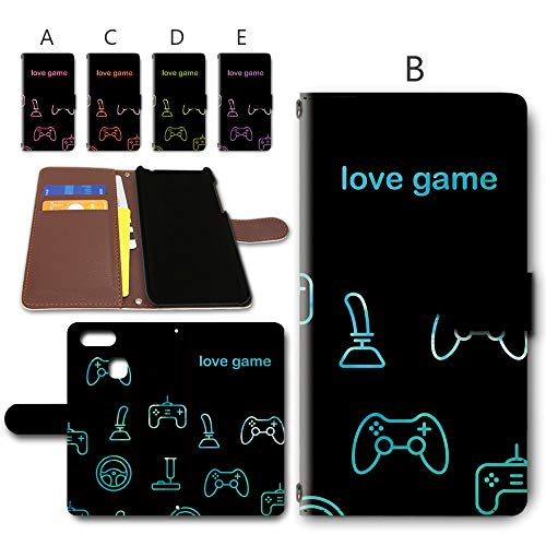 OPPO AX7 �蒠�^ �P�[�X �J���������� �_�C�A���[ �X�}�z�P�[�X �X�}�z�J�o�[ ���U�[�� LOVE GAMES �Q�[���A�C�R���� [�f�U�C��B/�u���b�N×�u���[] �I�b�| ����