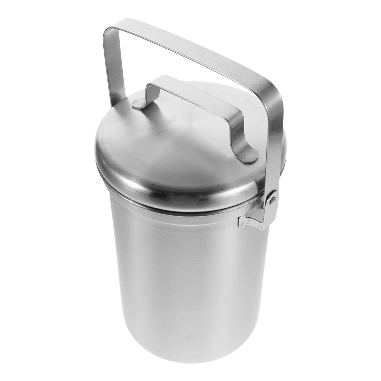 Holibanna Küchenkomposteimer Edelstahl 3 Liter mit Deckel und Handgriff, Geruchsdicht, für Küchenreste auf Arbeitsplatte geeignet