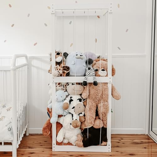 Extra Large Stuffed Animal Storage Organizer - Premium Wooden Stu...