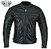 Produktbild Sturgis (Monza Naked Rindsleder CE und belüftet Motorrad Jacke schwarz schwarz XL