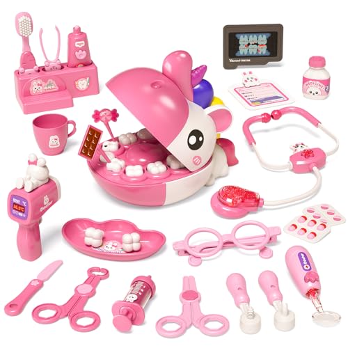 34 PCS Dentist Play Set Toys for Girls, Doctor Kit