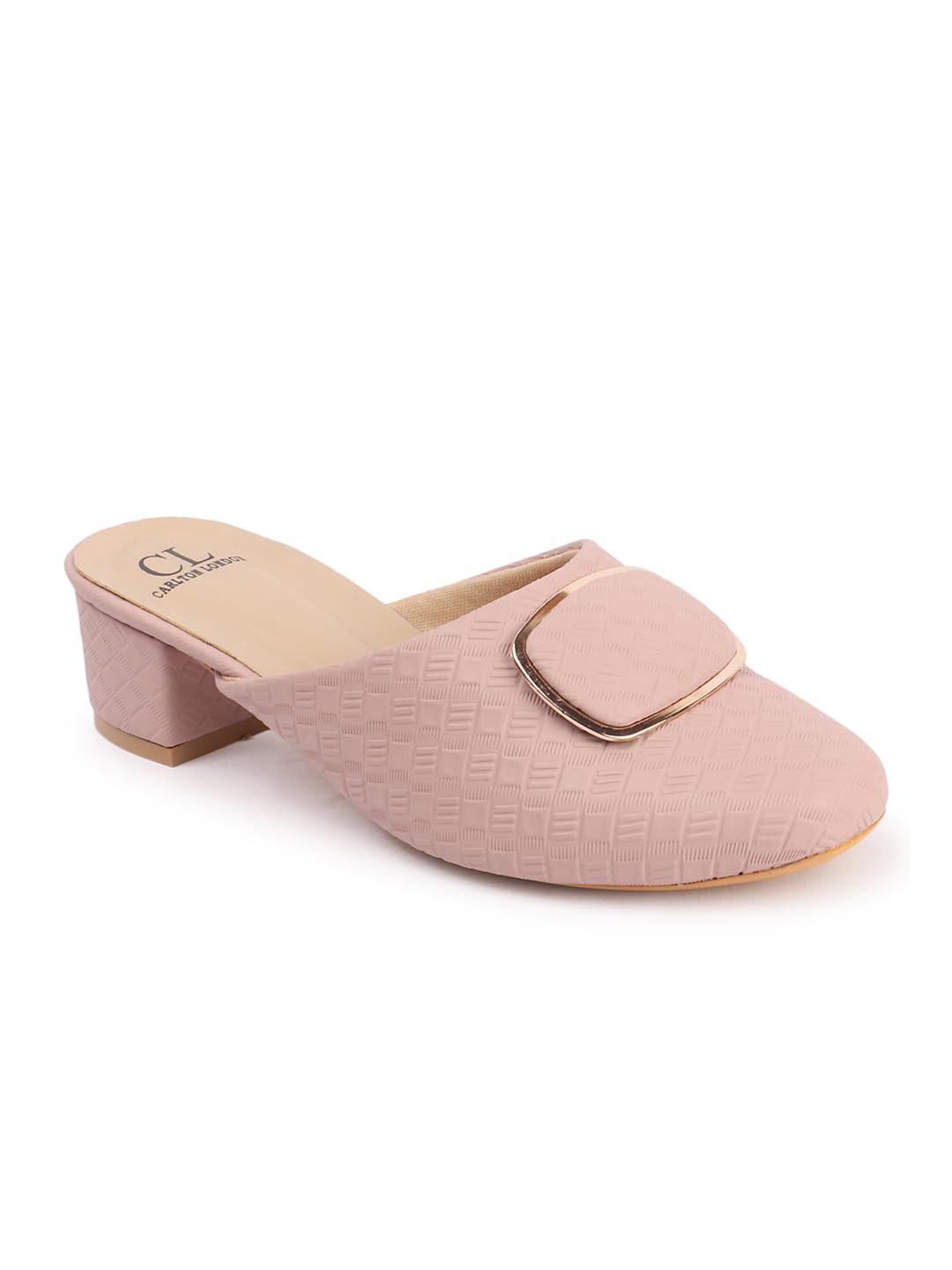 carlton london Women Stylish Slipon Casual Wear, Party and Formal Wear Mule with Block Heels-picture-23