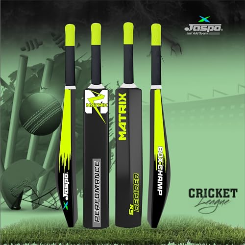 Image of Jaspo Fumes Premium Hard Plastic Cricket Full Size Bat (35 X 4.5 Inch) for All Age Groups (Matrix)
