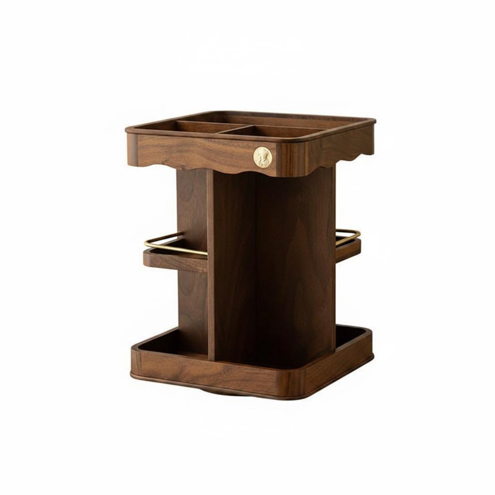 Organizer Rotante Porta Trucco Porta Cosmetici Espositore Giratorio Contenitore Struttura Multi-livello per Prodotti di Varie Altezze E Grande