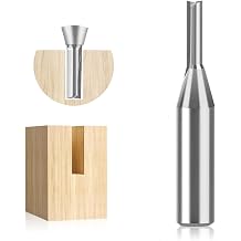 1/4 Inch Shank 2mm Ultra-Fine Router Bit, 6mm Cutting Length for Precision Wood Carving & Detail Work
