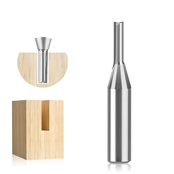 1/4 Inch Shank 2mm Ultra-Fine Router Bit, 6mm Cutting Length for Precision Wood Carving & Detail Work
