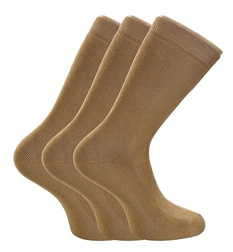 Image of SANDHA socks for men full length Men's Cotton Heel & Toe for Durability. Ideal for Regular, Business & Office Use - Pack of 3, Free Size