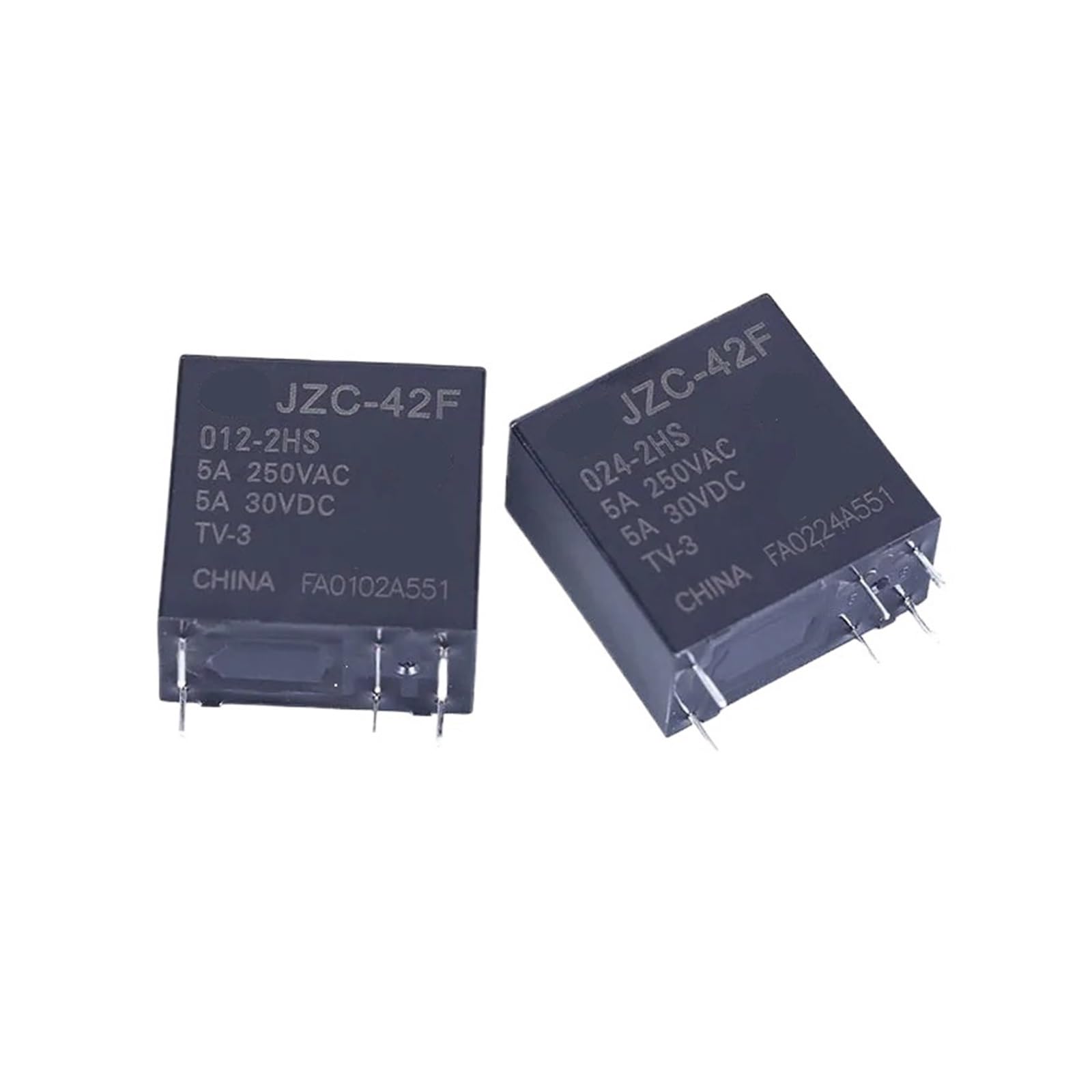 Relais JZC-42F-024-2HS 24VDC relais HF42F JZC42F pour PCB - 2