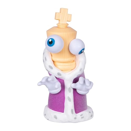 Amazing Digital Circus Figurine en Vinyle sous Licence Officielle Kinger de qualité 10,1 cm avec Robe en Fourrure et Carte à Collectionner, 4 Figurines en Vinyle à Collectionner dans la Collection - Kinger