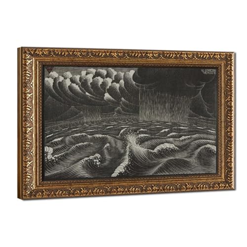 Impression sur toile Escher pour décoration murale de bureau