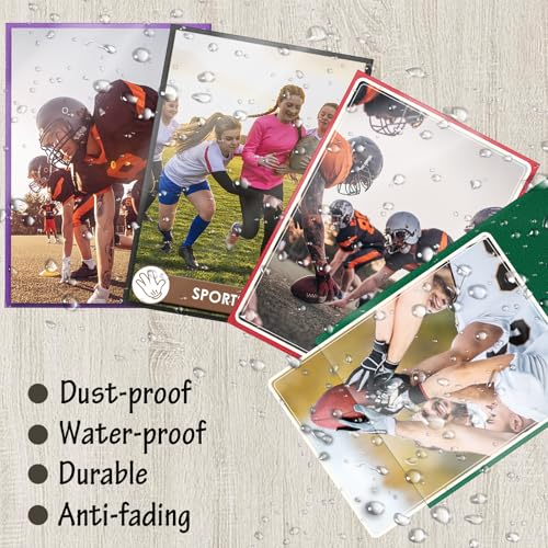 kitoyz 500pcs trading card sleeves matte top loading sleeves for standard cards 25inch x 35inch card protector sleeves for baseball cardsports cardsgame card 5 colors