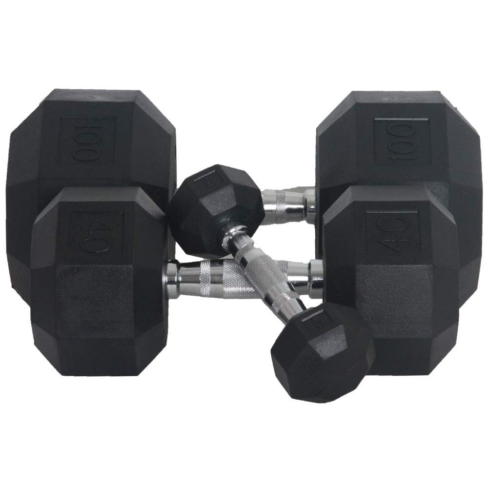 Fitness First Fitness First Rubber Hex Dumbbell Pairs