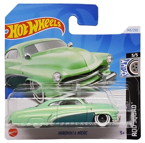Hot Wheels Hirohata Merc Green Rod Squad 5/5 miniatura 1
