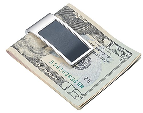 Visol Personalized Marcus Hinged Clasp Stainless Steel and Matte Black Money Clip Wallet Business Holder Gift for Men with Free Engraving3