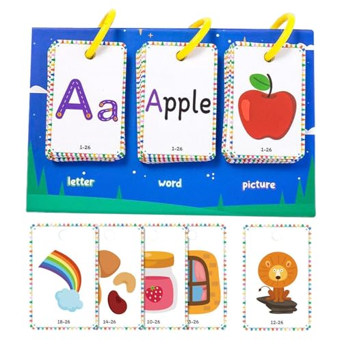 Tarjetas de aprendizaje de letras,Reconocimiento de Letras Tarjetas de Aprendizaje | Juguete Portátil Para Niños 3-8 Años Para Viajes Preescolar Desarrollo De Habilidades
