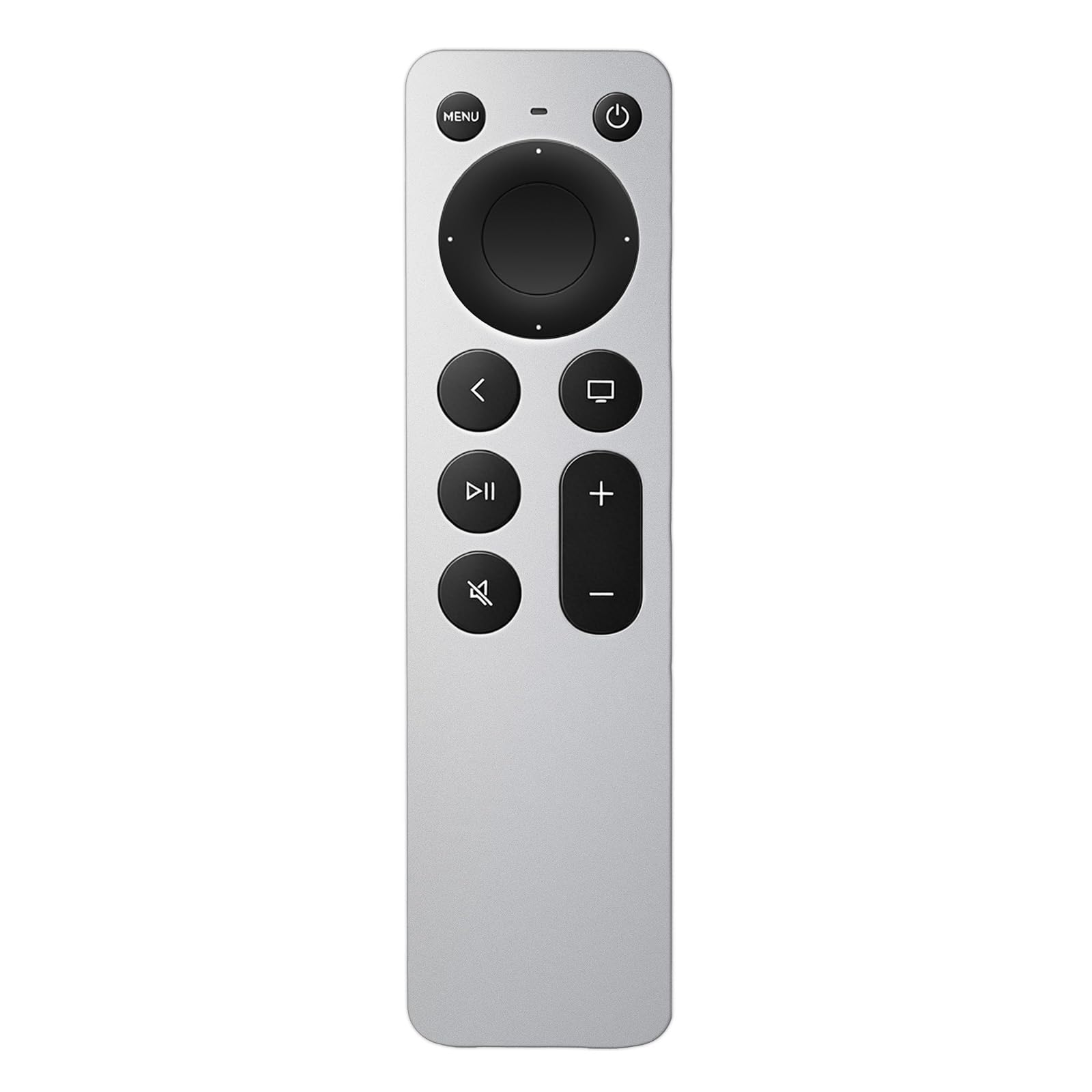 Universal Replacement for Apple TV Remote Control: for Apple TV 4K/ Gen 1 2 3/ HD, No Siri or Voice Control, Silvery-White