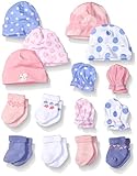 Gerber Unisex Baby 15 Piece Socks, Caps, and Mittens Essential Gift Set