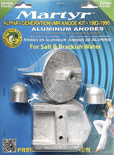 Martyr AMZLPHAGEN1KITA Alumium Anode Kit for Mercruiser Alpha I Generation I