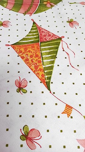 Nappe de poisson colorée 100% coton 140x360 cm fabriquée en Italie