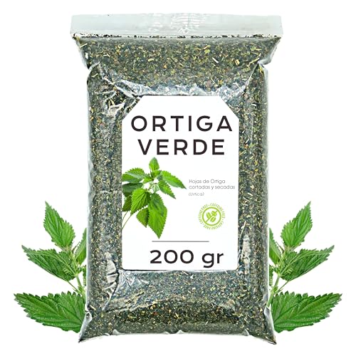 Ortiga Verde 200 gr - Hojas Secas para Infusion o Te - Ortiga a Granel - Infusión de Hierbas - Propiedades Naturales Ortiga Verde 200 gr - Hojas Secas para Infusion o Te - Ortiga a Granel - Infusión de Hierbas - Propiedades Naturales