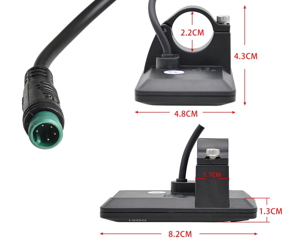 Pannello LCD 24V 36V 48V Display GD01 5 pin per bicicletta Ebike controller JN