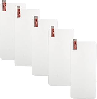 شاشة حماية من الزجاج المقوى بدرجة صلابة 9H وتغطية كاملة ووضوح فائق، لا تشكل فقاعات، وسهلة التركيب وبحساسية لمس عالية ومتوافقة مع موبايل هونر 30، مجموعة من 5 قطع - شفاف