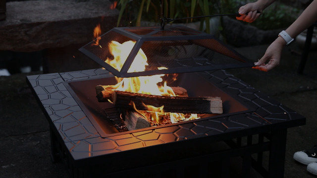 Amazon.com : FDW Multifunctional Outdoor Fire Pit 32 Inch Table