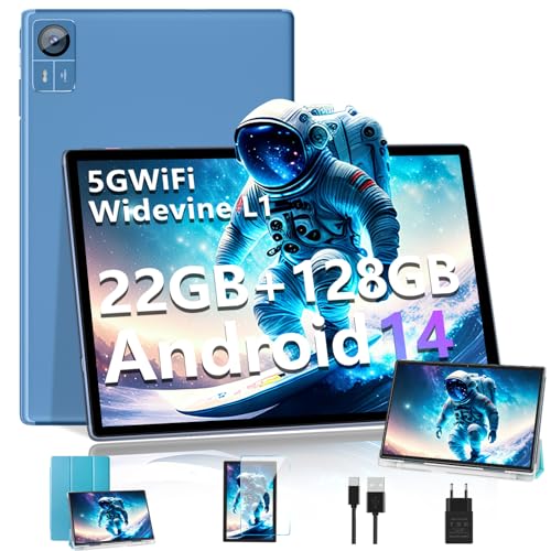 SUAAT Tablet 2025 Newest Android 14 Tableta 10 Pulgadas 22GB RAM+128GB ROM/1TB TF, Octa-Core, WiFi...