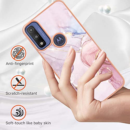 Asdsinfor for Motorola Moto G Power 2022 Case,Moto G Pure 2021 Case,Moto G Play 2023 Case,Soft TPU Slim Silicone Shockproof Flexible Bumper Protective Case for Moto G Power 2022 Marble Rose Gold YB IMD by Asdsinfor - Used condition - Image 2