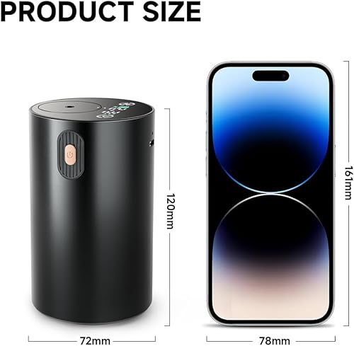 Miniatura 6 de JUANANIUG Difusor de aceite esencial sin agua recargable difusor de aromaterapia portátil para automóvil y hogar, 4 ajustes de concentración y