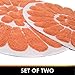 Chesapeake Bursting Flower 2 Pc. White & Coral Round Bath Rug Set 45953 (24