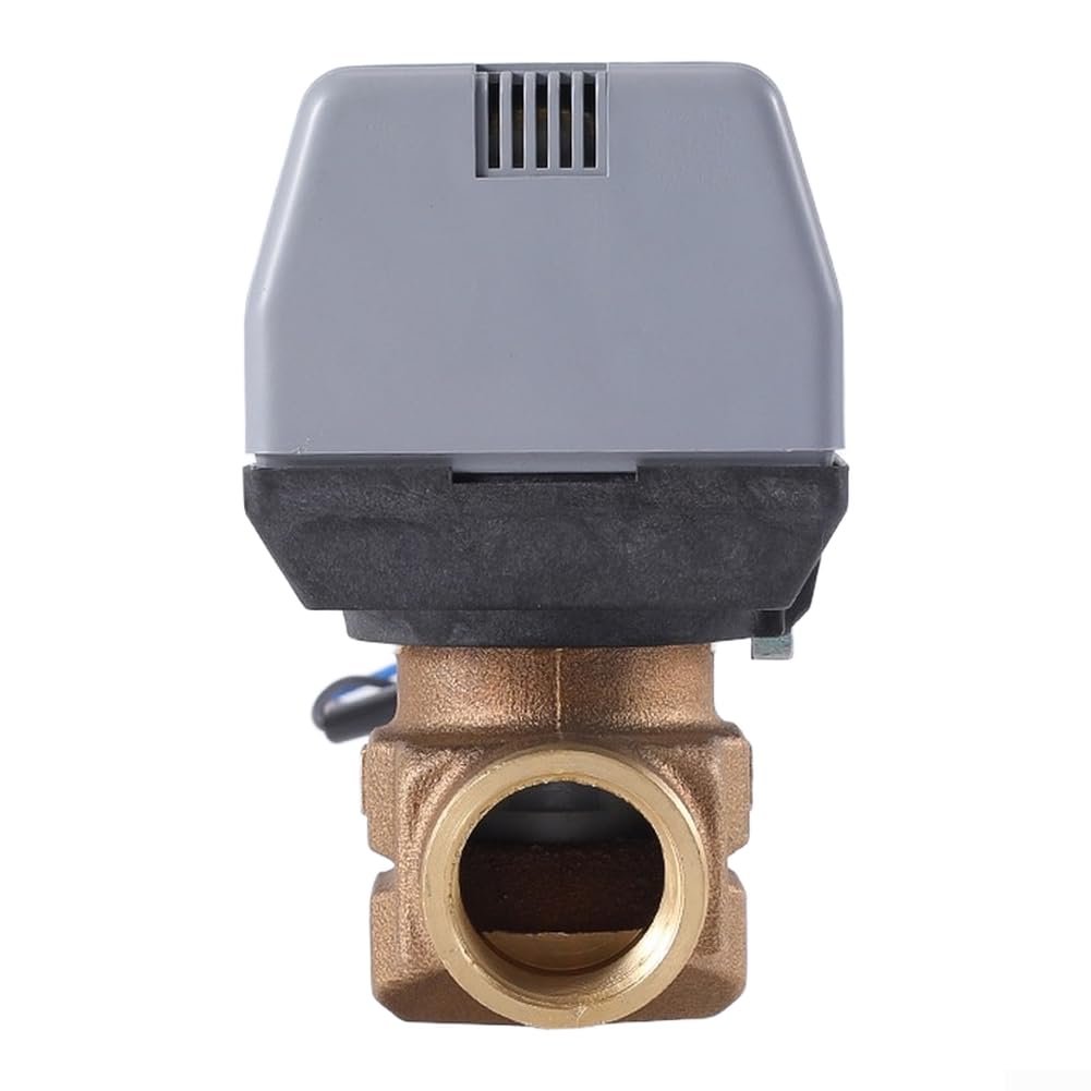 Valvola a sfera elettrica VC6013 con corpo in bronzo per la gestione del flusso d'acqua in sistemi di raffreddamento di riscaldamento e acqua domestica (DN25)