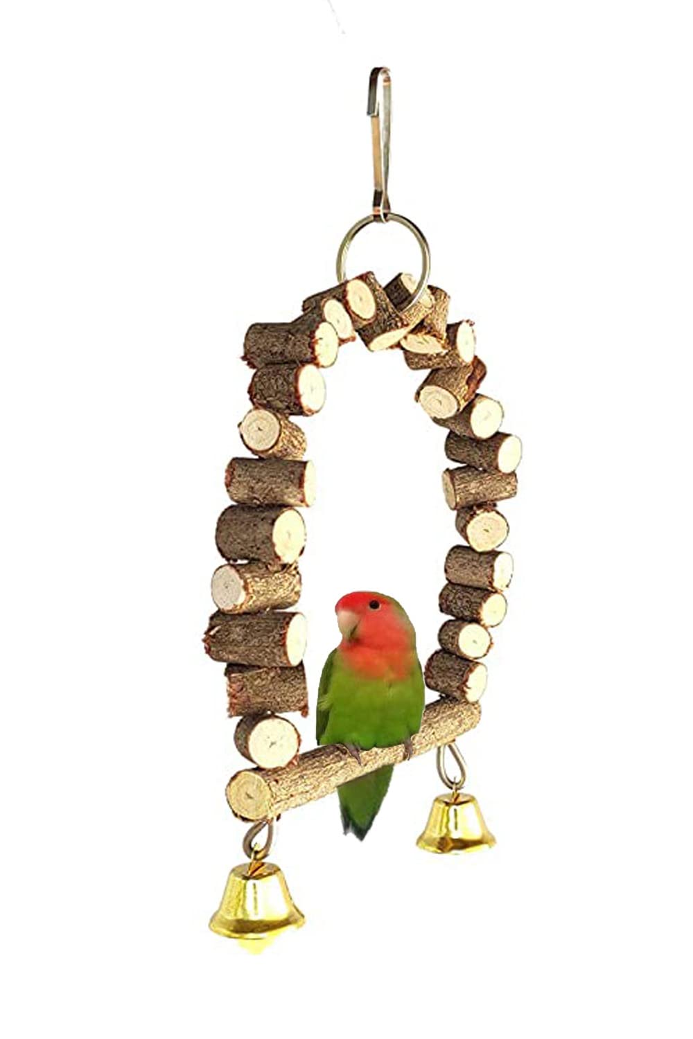 KSK Bird Parrot Chewing Swing Toys Set, Bird Hanging Bell Perches, Parrot Hammock Wooden Cage Stands for Small Parakeets, Cockatiels, Conures, Love Birds, Finches and Other Small Animals (B08WKVKLGP) Amazon Price History, Amazon Price Tracker