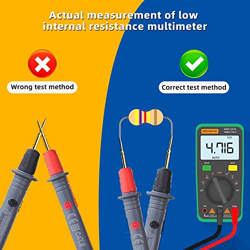 Image of Multimeter Test Meter Leads,1000V 10A Electrical Multimeter Test Lead kit with Silicone Alligator Clip for Digital Multimeter Electronic Clamp