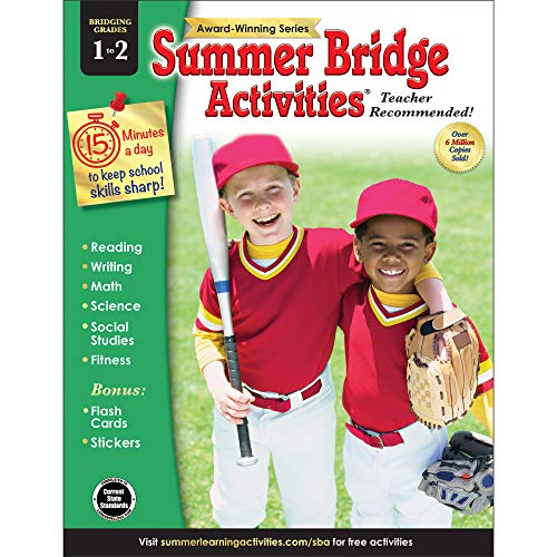 Summer Bridge Activities - Grades 1 - 2, Workbook for Summer Learning Loss, Math, Reading, Writing a
