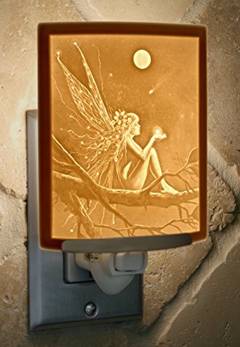 Lámpara de noche de porcelana artesanal con luz suave miniatura 4