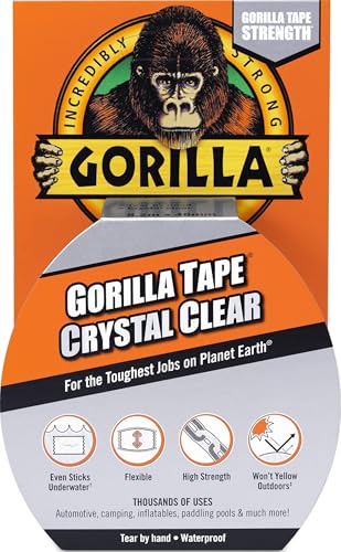 Wire Harness Hanging Down From Rear Bumper Fascia - 2011-2014 Chrysler Town And Country, Chrysler Voyager / Grand Voyager, Dodge Caravan 8 Gorilla Crystal Clear Repair Duct Tape, 1.88” x 9 yd, Clear, (Pack of 1)