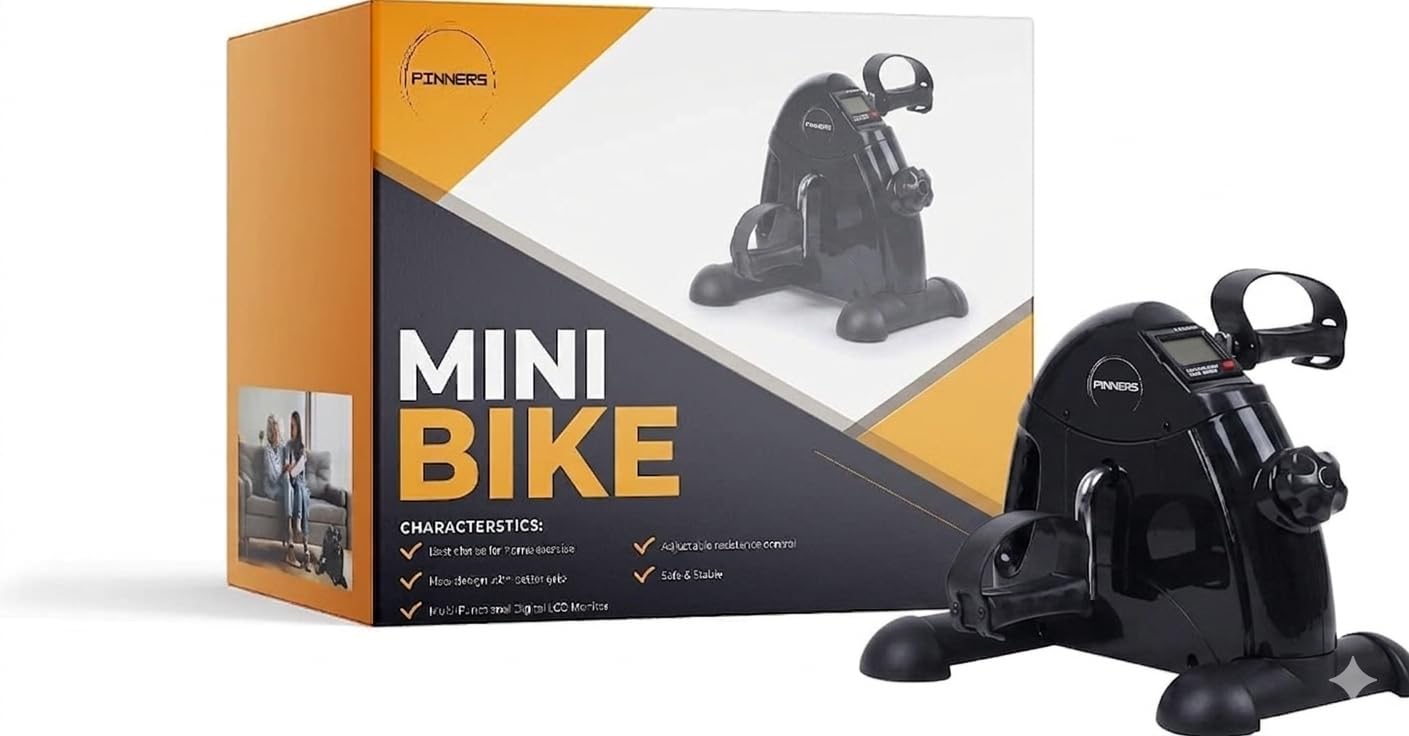 Mini Vélo Statique, Pédaleur Statique pour Personnes Âgées, Appareil d'Exercice à Domicile