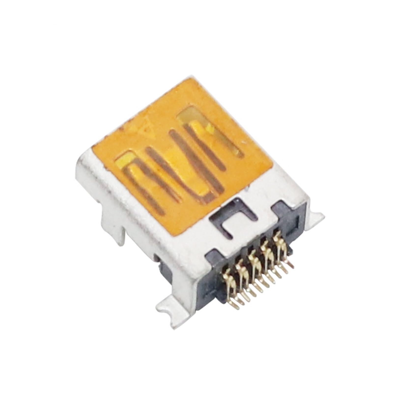 Męski adapter złącza jack mono, 10/50 szt. żeńskie mini USB typu B 10Pin SMT SMD DIP montaż złącza jack gniazdo ładowania wtyczka zasilania port płaskie usta(50 Pcs)