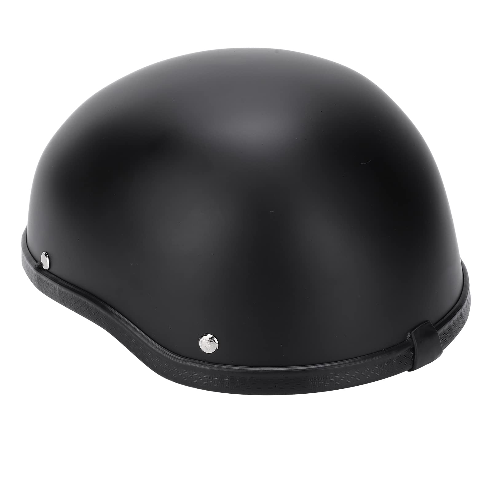 Casco Moto Aperto Uomo e Donna con Visiera, Casco Scooter Mezzo Casco Antigraffio ECE 22-06, Taglia XL, Nero