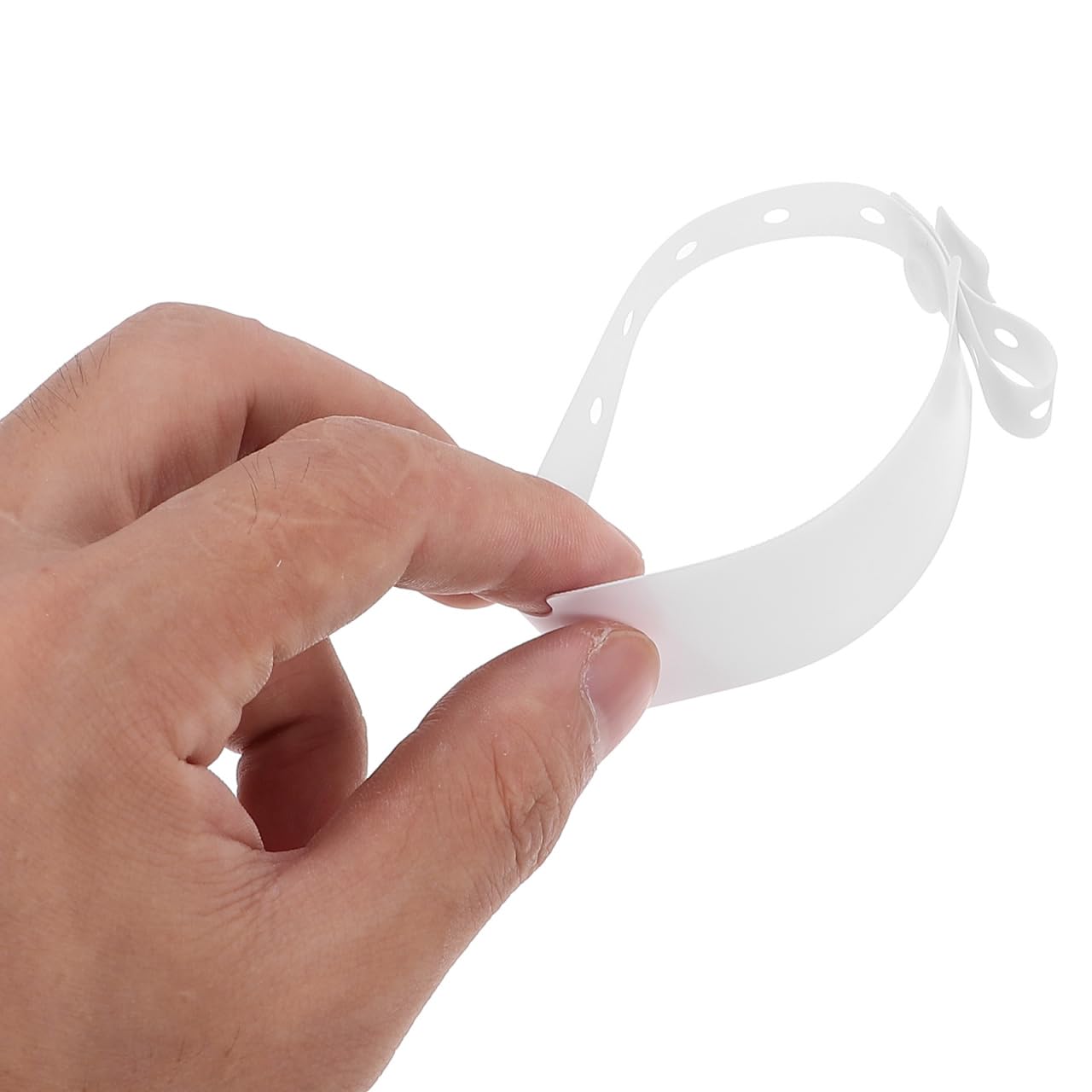 Lot De 100 Bracelets D'Identification Médicale Pour Hôpital Bracelets D'Information Blancs Jetables Résistants À L'Eau Avec Boucle Sécurisée Pour Suivi Et Enregistrement
