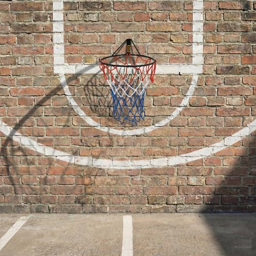 Image of Basketball Ring for Indoor & Outdoor Sports, Kids & Adult Shooting Practice Basketball (Three Color Net) (Pack of 1)