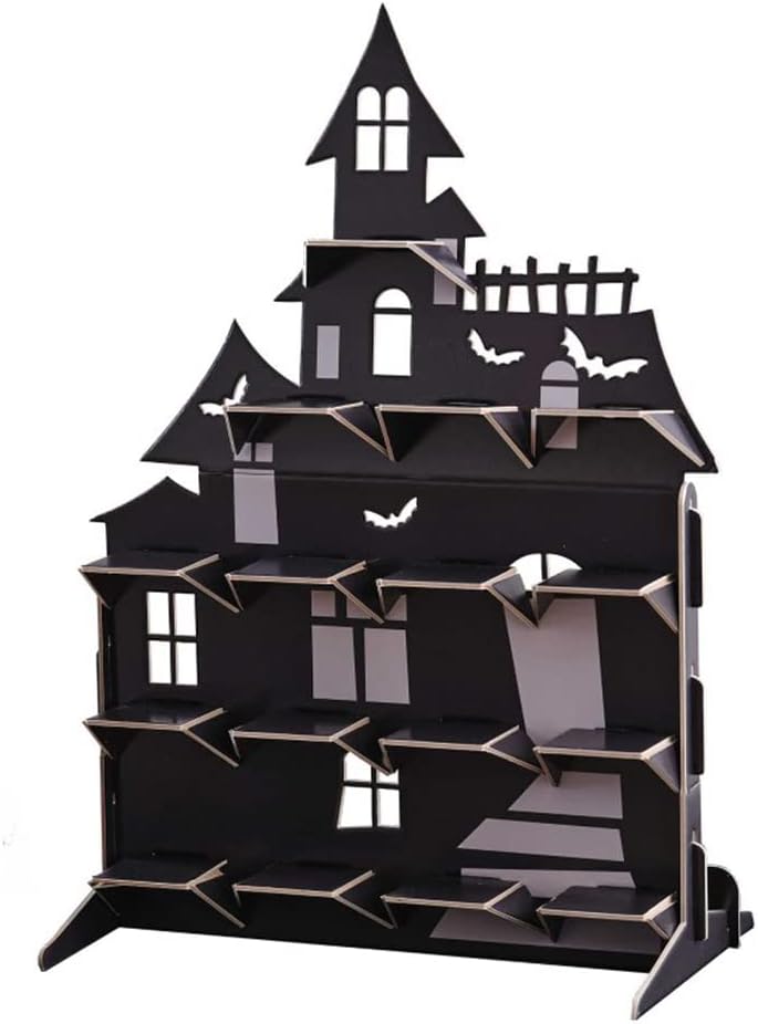 Ginger Ray Haunted House Halloween Treat Party Stand for Cupcakes and Sweets, POI-111, 50cm x 38cm x 5cm