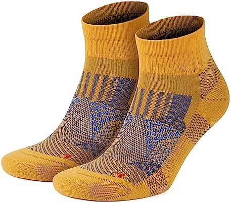 GoWith 2/4 Pairs Quarter Running Socks for Men & Women, Athletic Anti-Blister Cushioned Seamless Padded Ancle Socks GoWith 2/4 Pairs Quarter Running Socks for Men & Women, Athletic Anti-Blister Cushioned Seamless Padded Ancle Socks